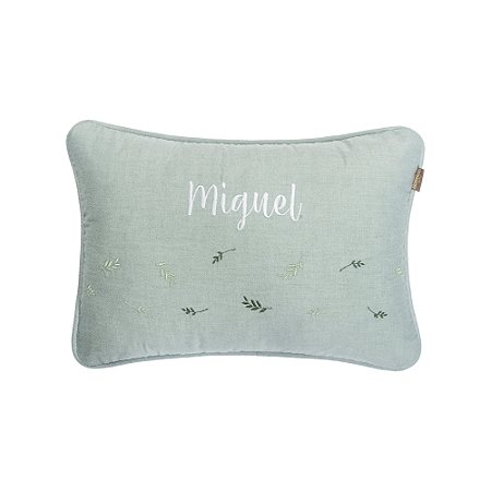 Almofada Personalizada Bordada Batistela Baby Cozy Greeny