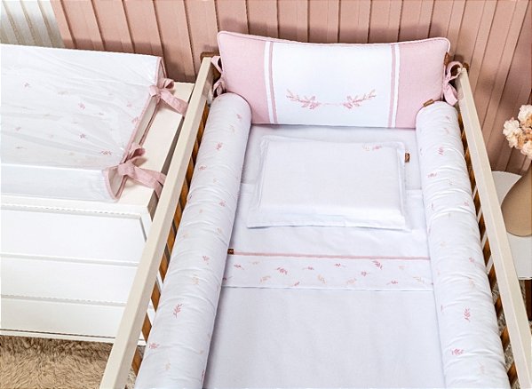 Kit berço Batistela Baby Cozy Rosy