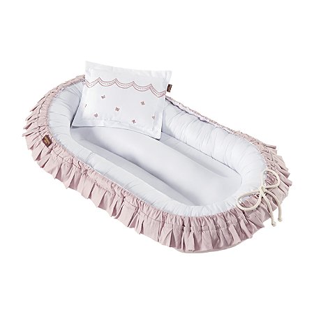 Ninho redutor de berço com travesseiro Batistela Baby Eloise