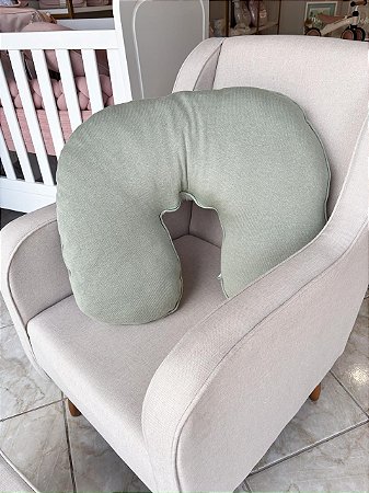 Almofada amamentação Tricot Verde Oliva