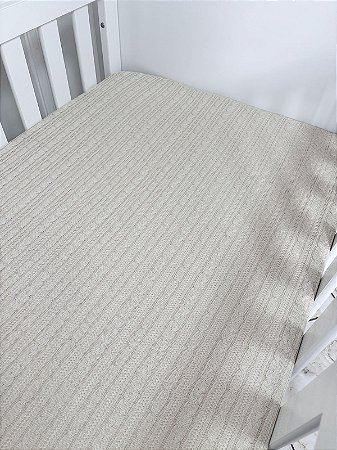 Cobre Leito para berço tricot Almond Milk
