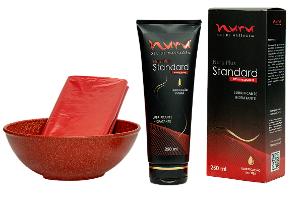 Kit para massagem sensual nuru - Gel lubrificante hidrantante Standard 250 ml