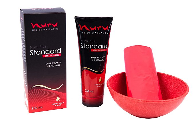 Kit para massagem sensual nuru - Gel lubrificante hidrantante Standard 250 ml