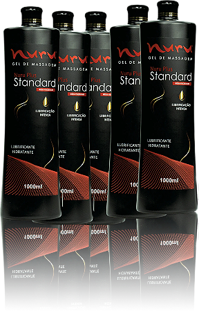 Kit para massagem sensual nuru uso Profissional caixa com 5 unidades de 1000ml Standard