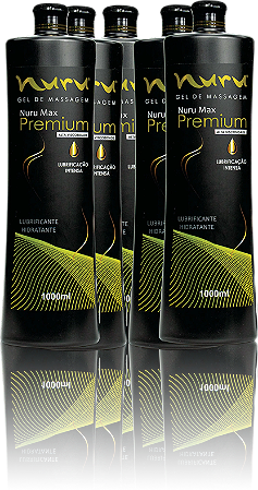 Kit para massagem sensual nuru Profissionais caixa com 5 unidades de 1000ml Premium