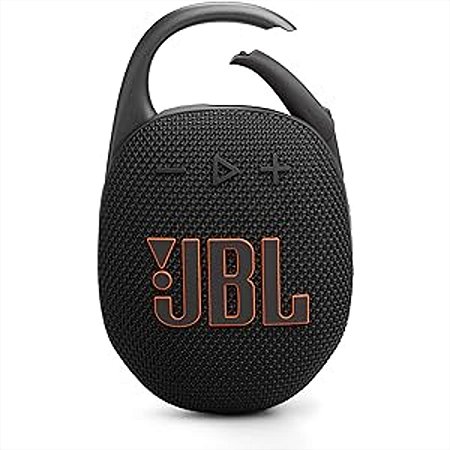 CAIXA DE SOM JBL CLIP 5 PRETA ATÉ 12 HORAS DE DURAÇÃO