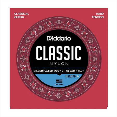 ENCORDOAMENTO DADDARIO VIOLAO NYLON HARD TENSION EJ27 PESADO