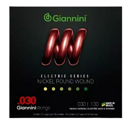 ENCORDOAMENTO GIANNINI CONTRA BAIXO 6 CORDAS GEEBRL6 030