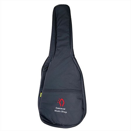 Capa Super Luxo Violão Folk Nylon 600 7cm De Espuma