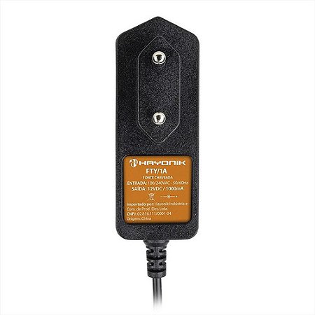 Fonte Fty 1a Compativel Com Teclado 12vdc Chaveada Plug P4