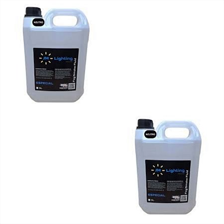 KIT 2 Liquido Fluido Maquina De Fumaça 5 Litros Neutro