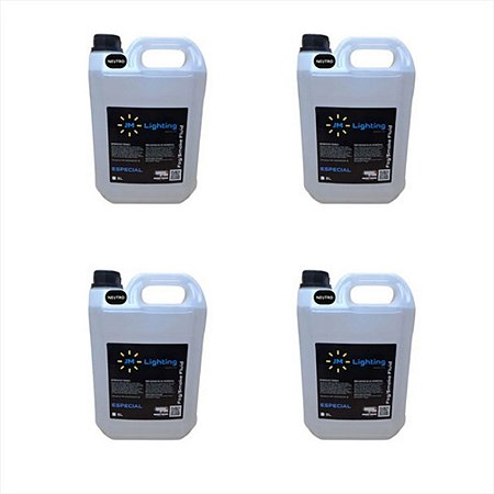 Kit 4 Liquido Jm Especial Para Maquina De Fumaca Neutro 5l