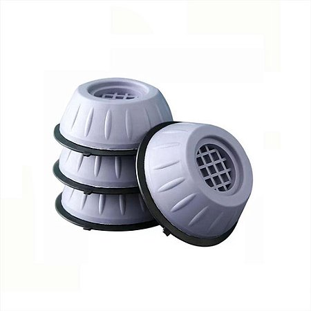 Kit 4 Pés Nivelador Anti Vibração Maquina De Lavar