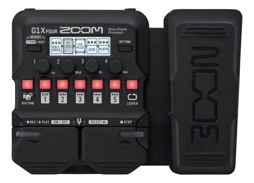 Pedal De Efeito Zoom G1x Four Preto - Sem Fonte