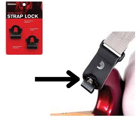Strap Lock D'addario Dual-lock Pw-dlc-01