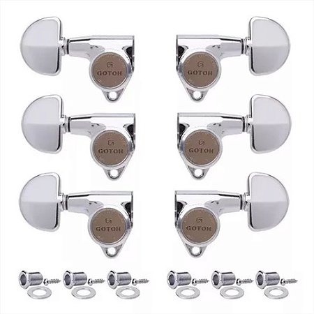 Tarraxa Gotoh Sg301-mg-t Chrome Com Trava Modelo 3+3