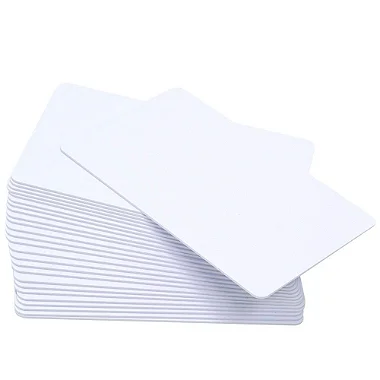 Cartão PVC Branco Para Crachá 100 un
