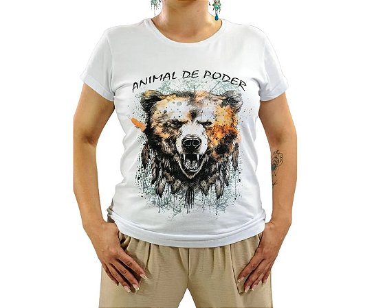 Baby Look Espírito Animal  - Urso
