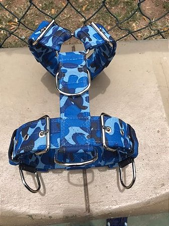 Peitoral Camuflado Azul