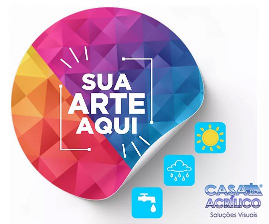 Adesivo Impresso e recortado - sticker