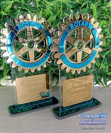 TROFÉU PERSONALIZADO MODELO ROTARY