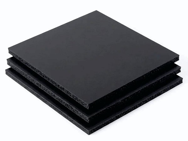 Chapa PVC expandido 122x244 - PRETO