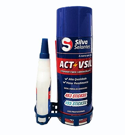 Kit Adesivo Instantânea 125g + Spray Ativador 400 ML