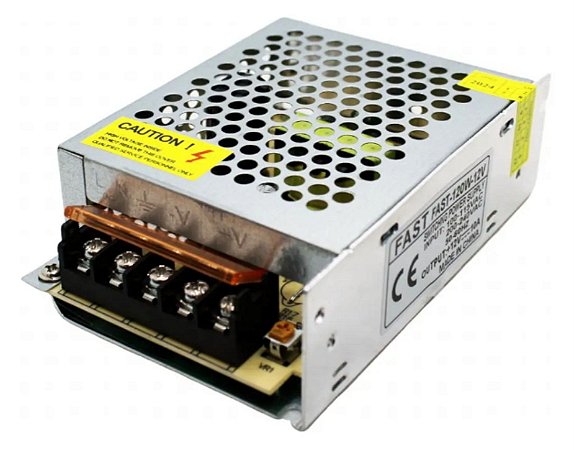 Fonte Chaveada 12v 10a 120w Bivolt Estabilizada Led