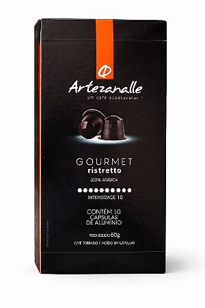 Cápsulas Gourmet Artezanalle Ristretto (Caixa Com 10 Cápsulas)