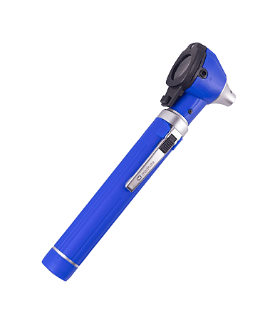 Otoscópio Colors Led e Fibra Ótica Medicate Azul