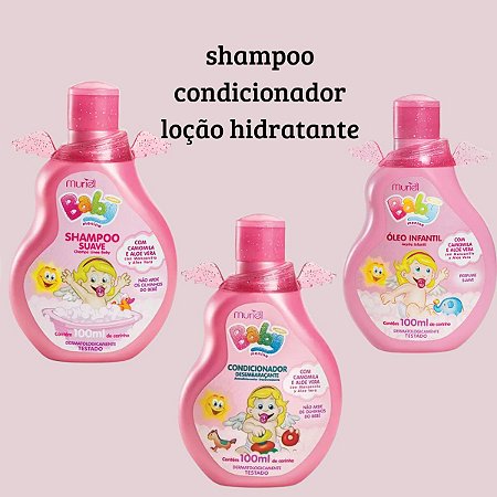 Muriel Baby Kit shampoo condicionador e loção hidratante 100g