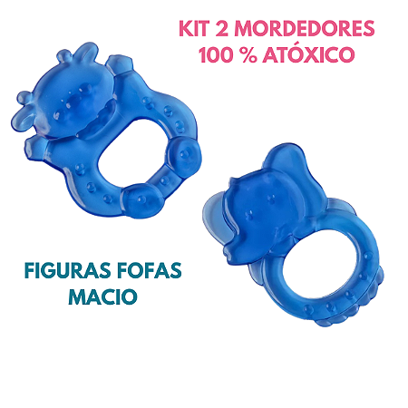 Mordedor Massageador Simples Figuras Ultra Macio Infantil Pituca Baby Infantil Dentição