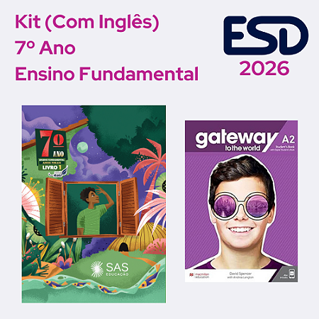 Kit Integrado Livros 7º ano (Com Inglês) SAS ESD 2026
