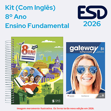 Kit Integrado Livros 8º ano (Com Inglês) SAS ESD 2026
