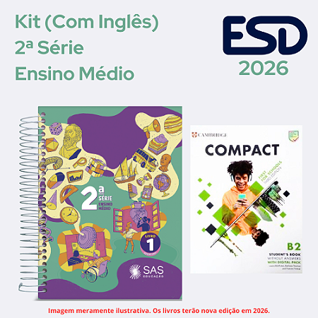 Kit Integrado Livros 2ª Série EM (Com Inglês) SAS ESD 2026