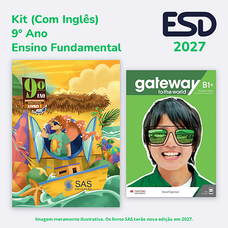 Kit Integrado Livros 9º ano (Com Inglês) SAS ESD 2027