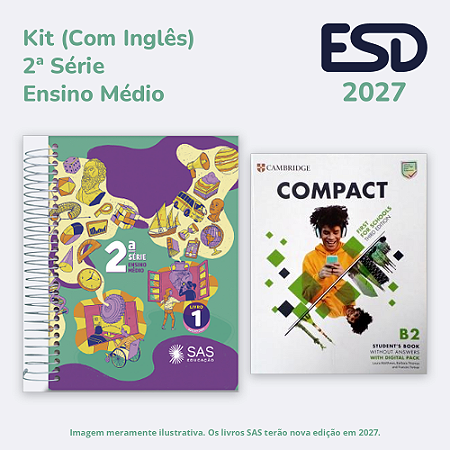 Kit Integrado Livros 2ª série EM (Com Inglês) SAS ESD 2027