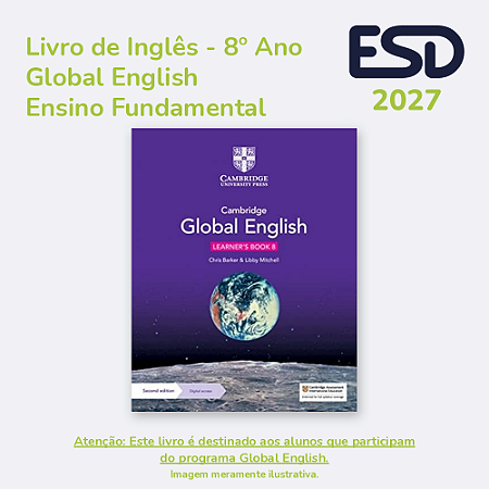 Livro Global English - 8º Ano EF (Global) 2027