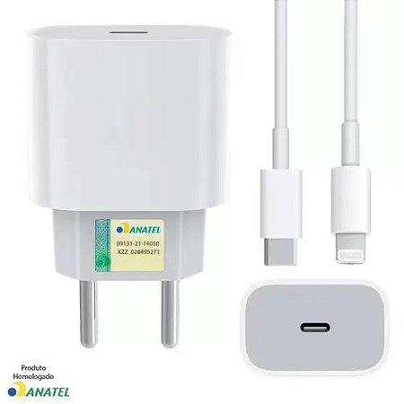 Carregador IOS ORIGINAL Turbo USB-C Para iPhone 11,12,13 e 14.