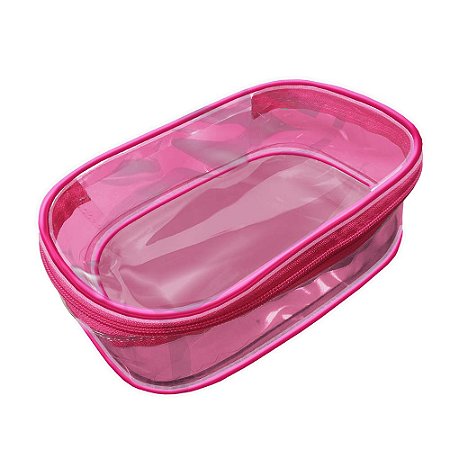 Estojo Escolar Baú Bubble Rosa - DAC