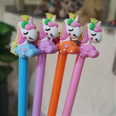 Caneta Fofa Unicórnio Importada