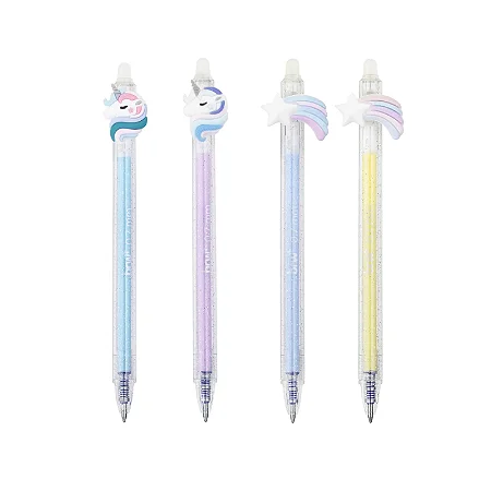Caneta Gel Apagável Unicórnio/Estrela - BRW