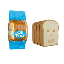 Borracha Fantasia CiS Torrada Toast com 4 Unds