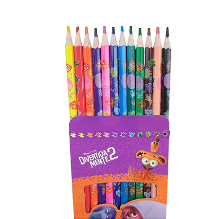 Lápis de Cor 12 Cores Divertidamente - Tris