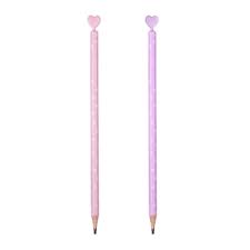 Lápis HB Resina Ponteira Coração Corpo Redondo - BRW