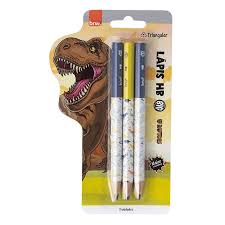 Lápis HB Preto Triangular Raptos Grafite Jumbo - BRW