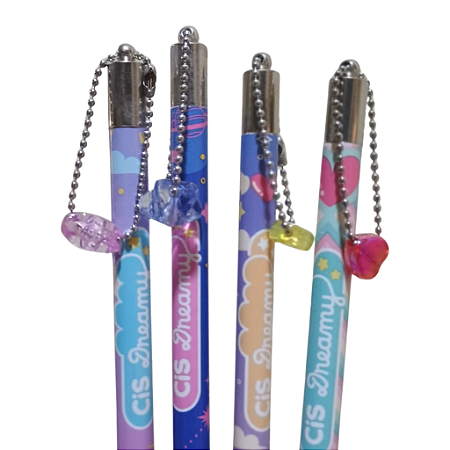 Lápis HB Preto Dreamy com Pingente