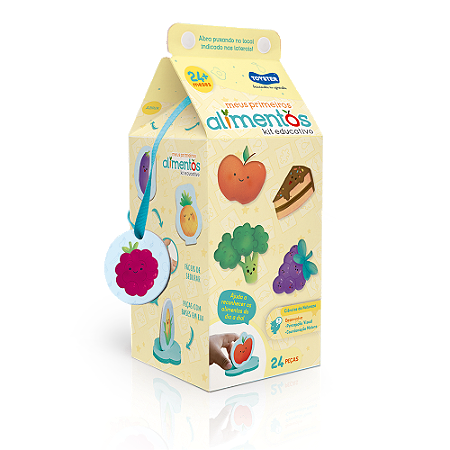 Jogo Educativo Meus Primeiros Alimentos 24 Peças Didático Infantil Toyster