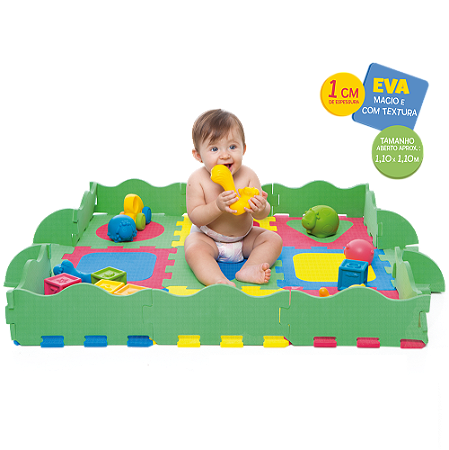 Tapete Eva Para Atividades Meu Tapetinho 34 Peças Bebê Infantil Toyster