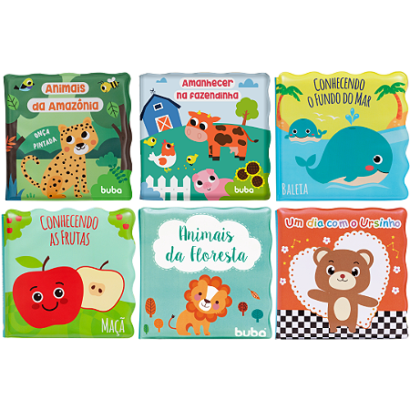 Livrinho de Banho Educativo Bebê Infantil Buba